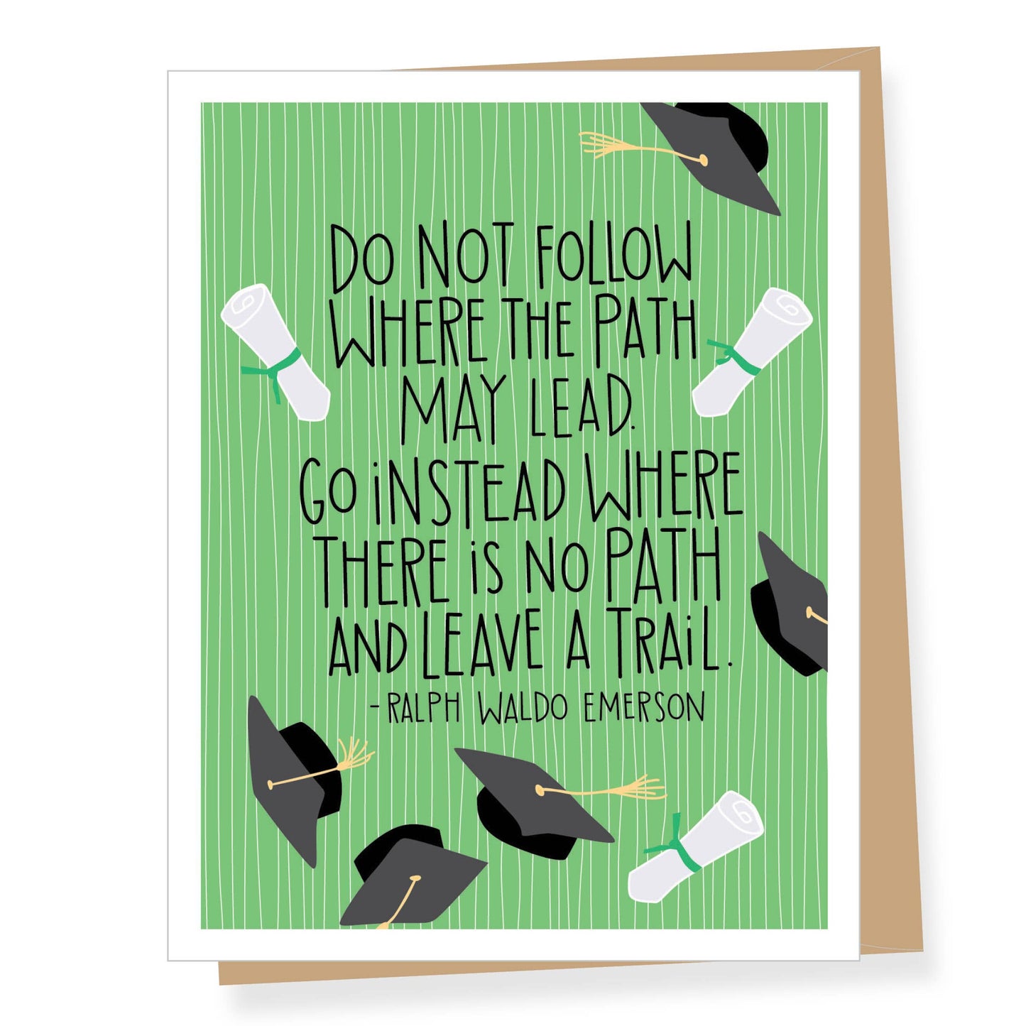 Card - Graduation - Ralph Waldo Emerson Quote