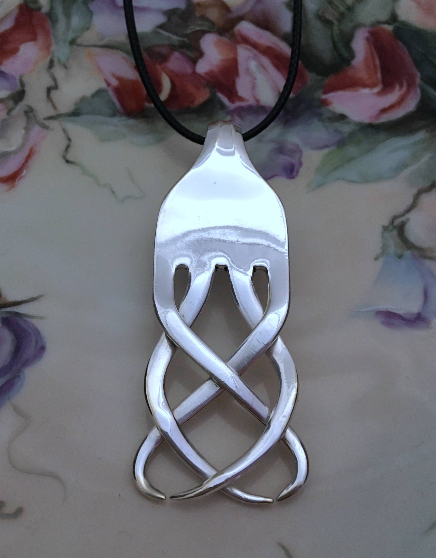 Necklace - Fork - Celtic Knot Design