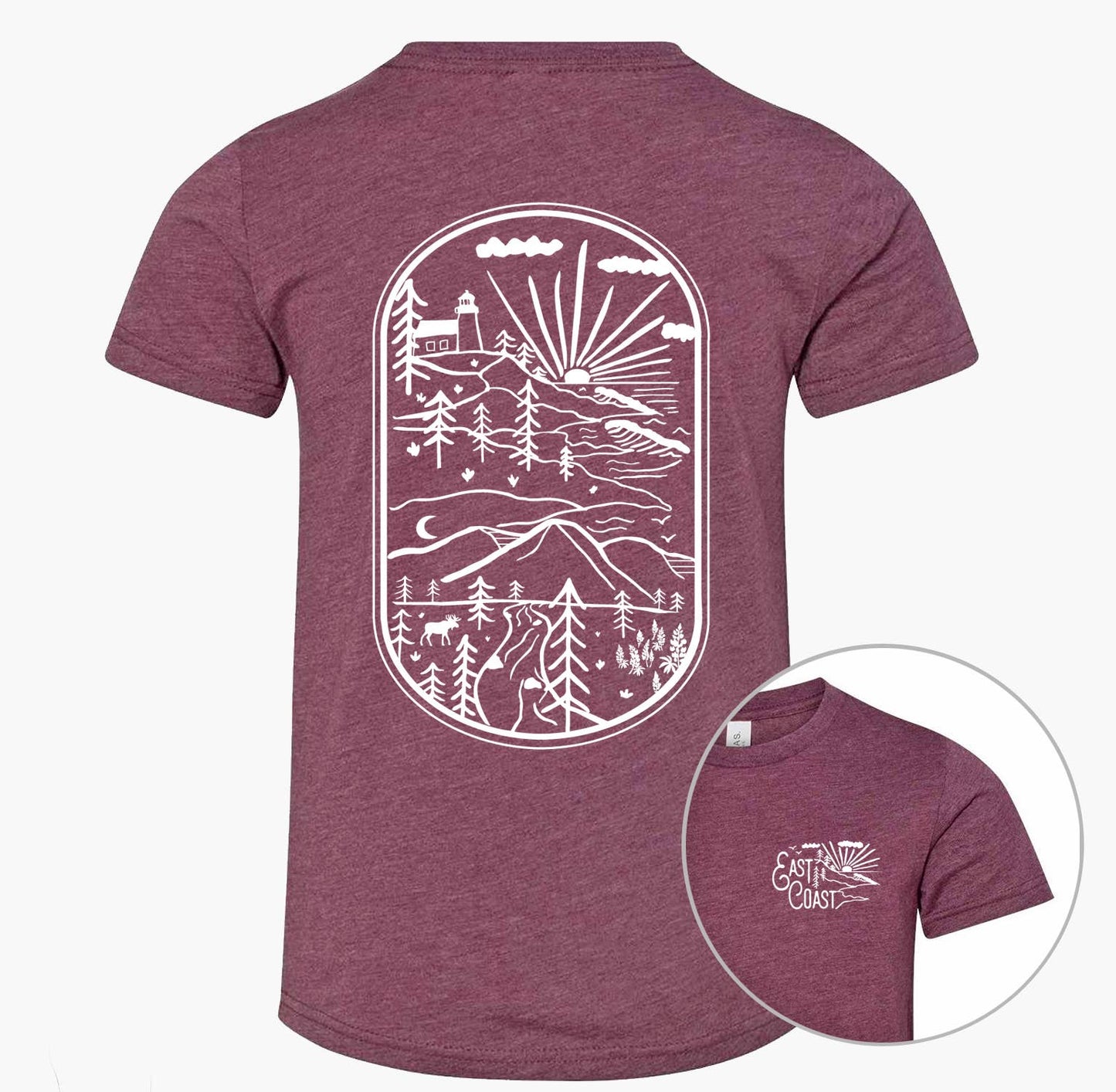 T-Shirt - East Coast - Heathered Forest