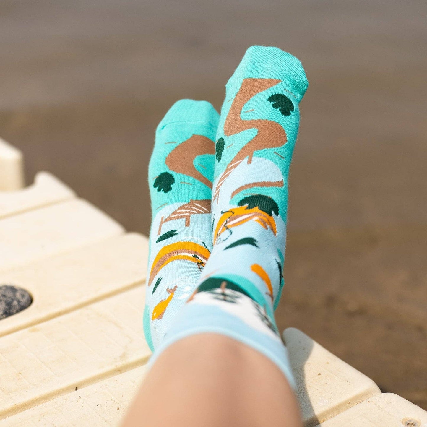 Lavley - I'd Rather Be At The Lake Socks