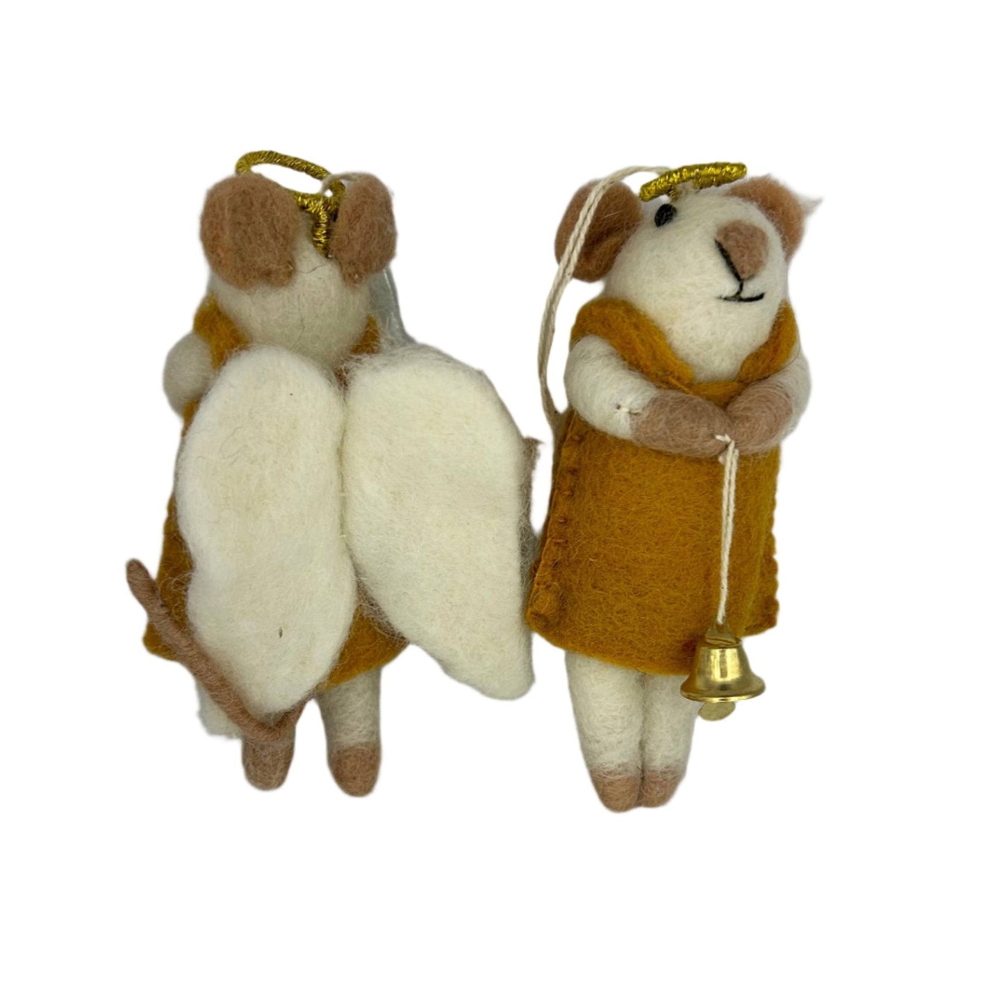 Handmade Felt "Angel Mouse Aggie" ornament