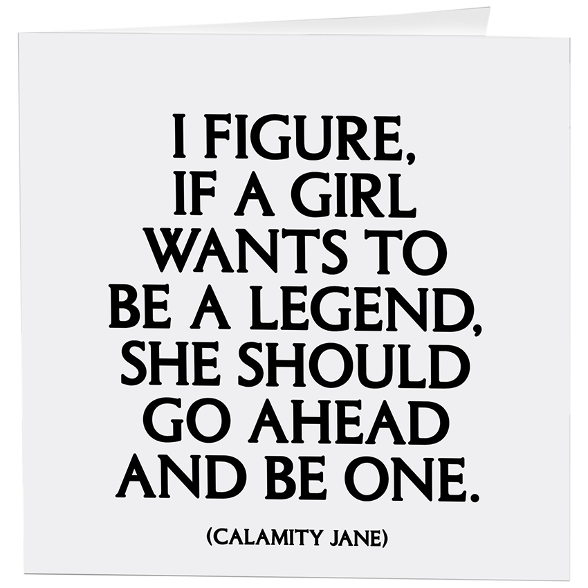Card - If A Girl Wants To Be (Calamity Jane)