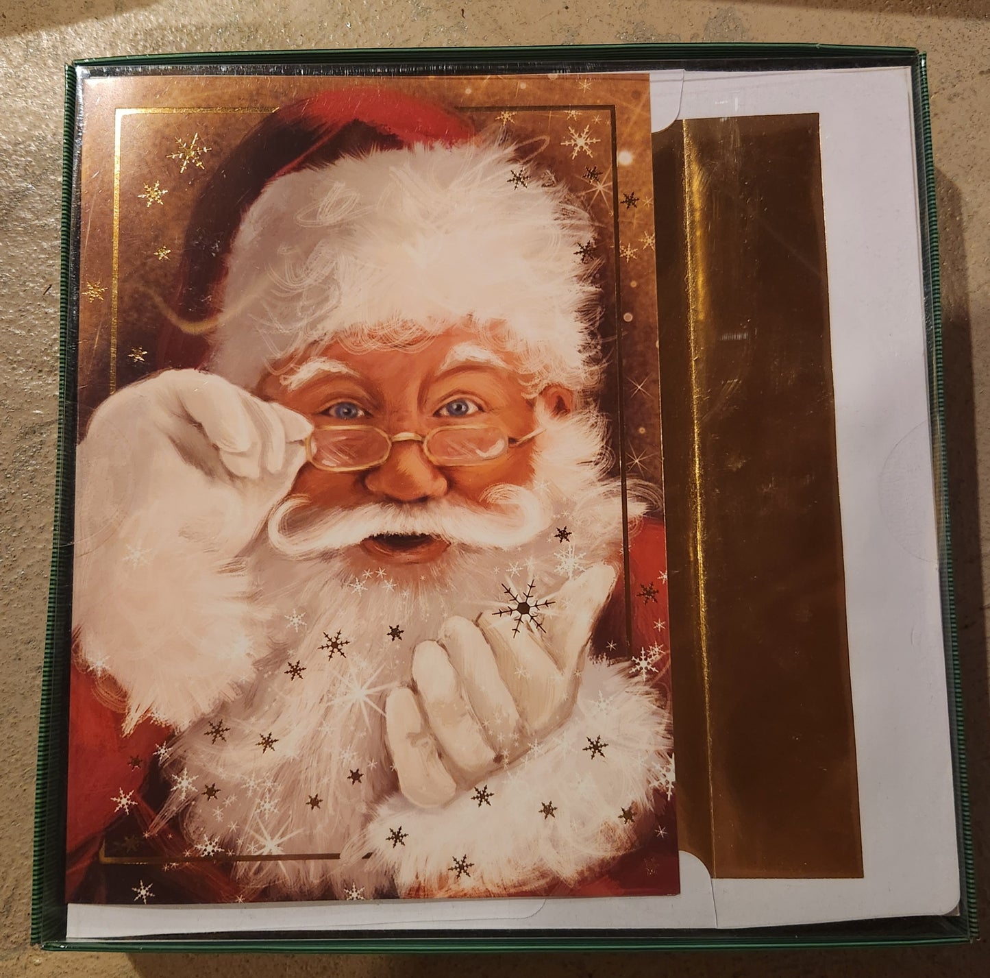 Greeting Cards - Boxed - Sparkling Santa