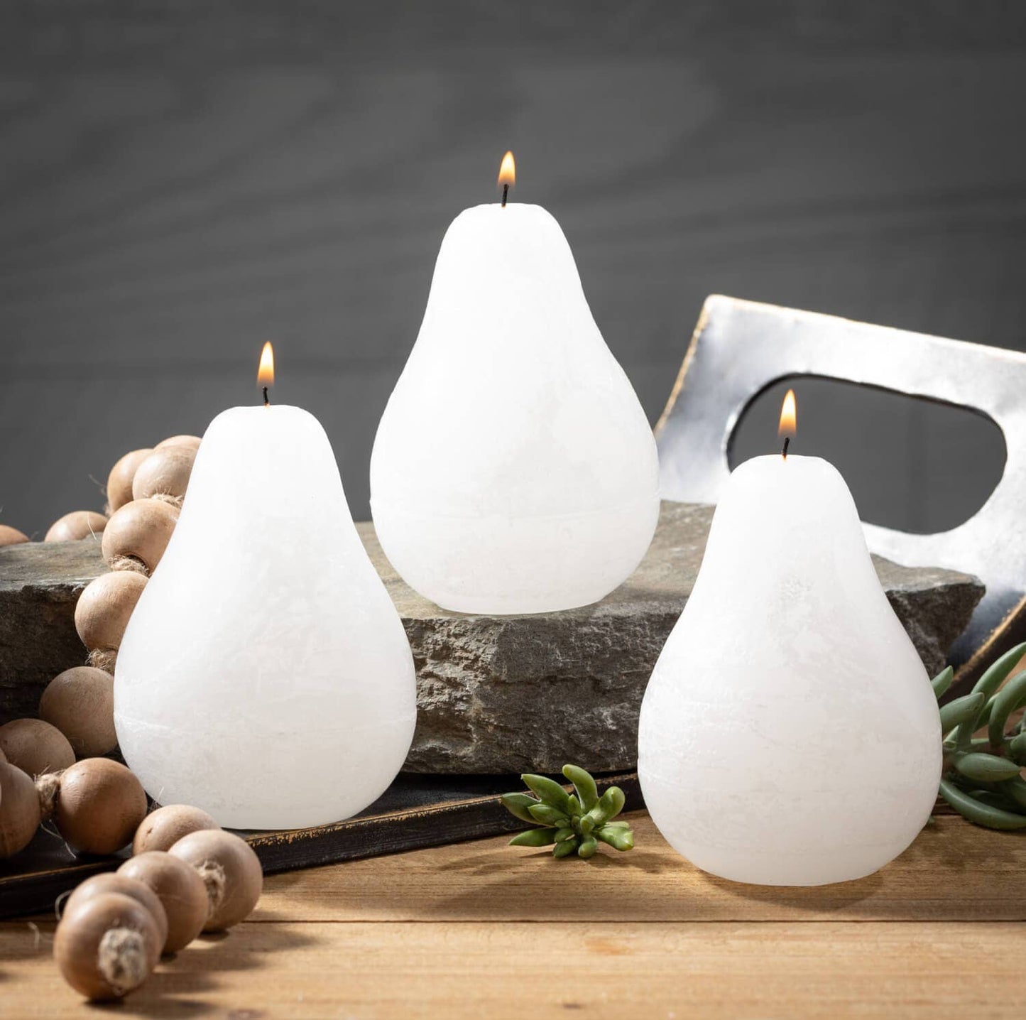 Candle - Pear - White