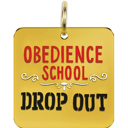 Pet Collar Charm - School Drop out