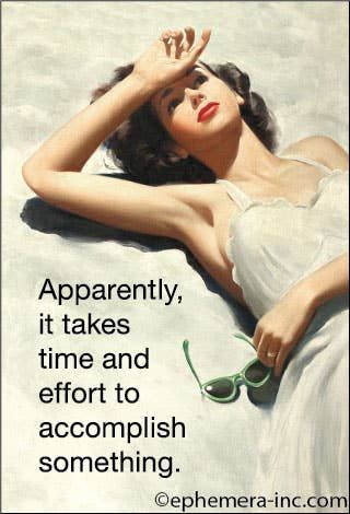 Magnet - Apparently it takes time and effort to accomplish something