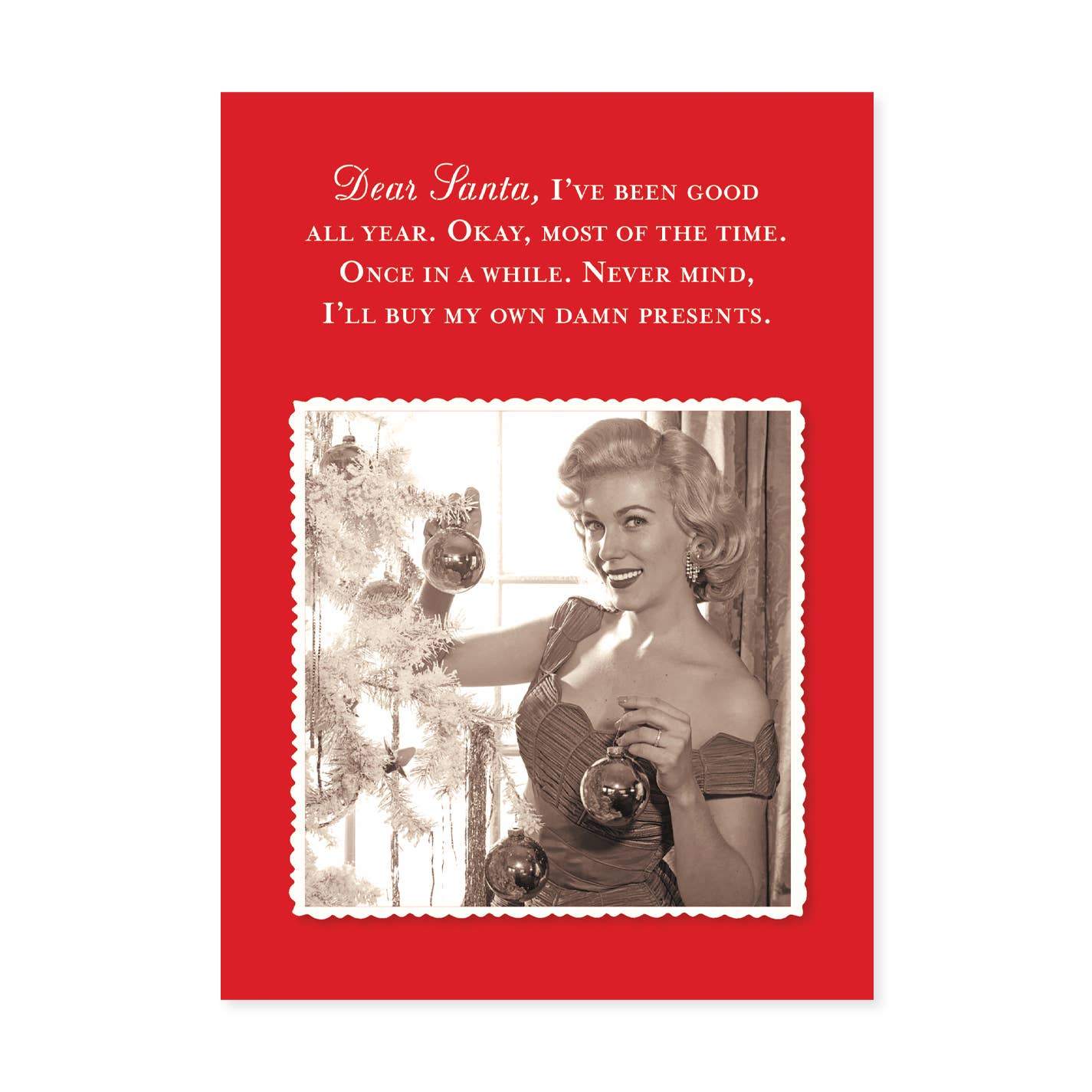 Buy My Own Gifts Holiday Card