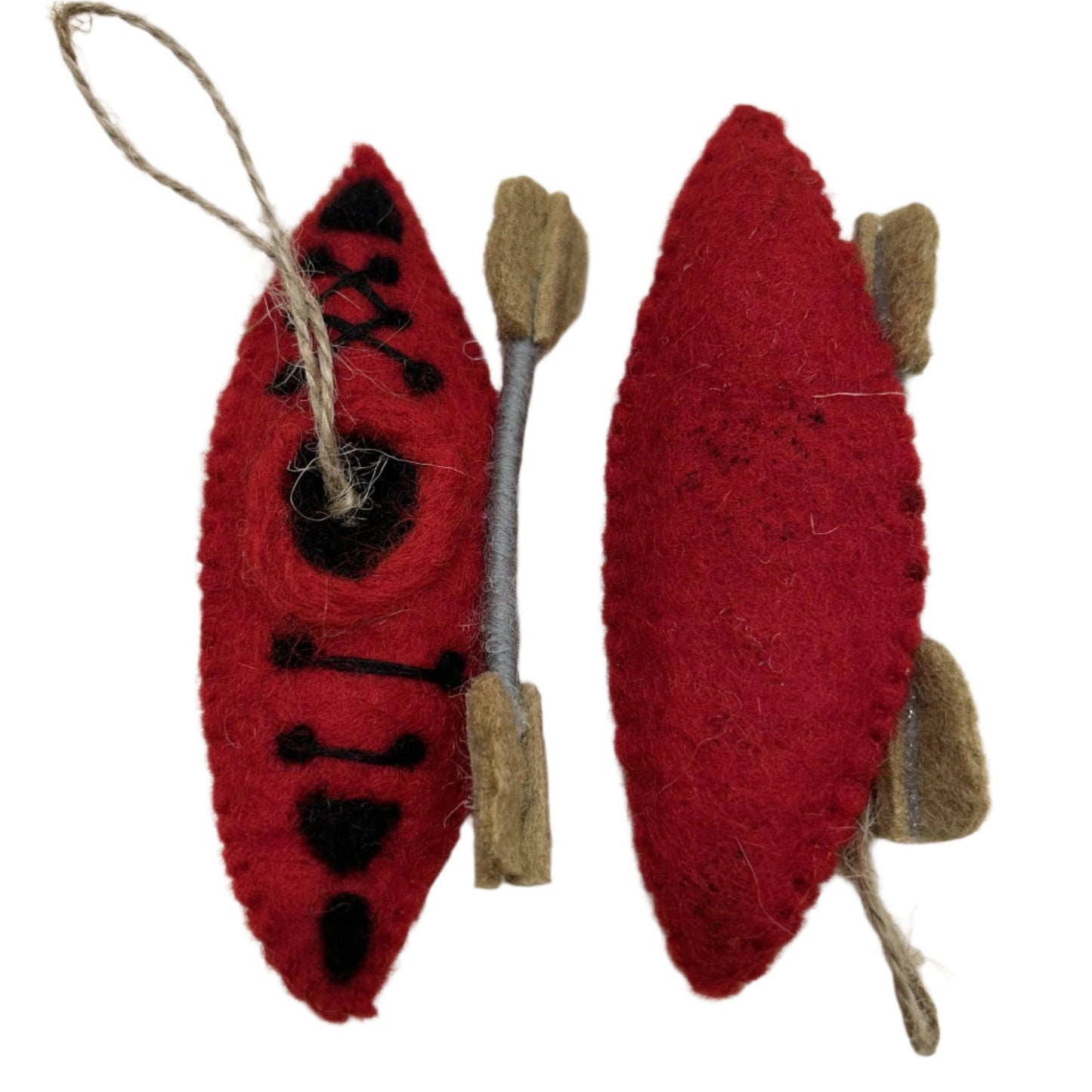 Handmade Felt "Maine Kayak" ornament