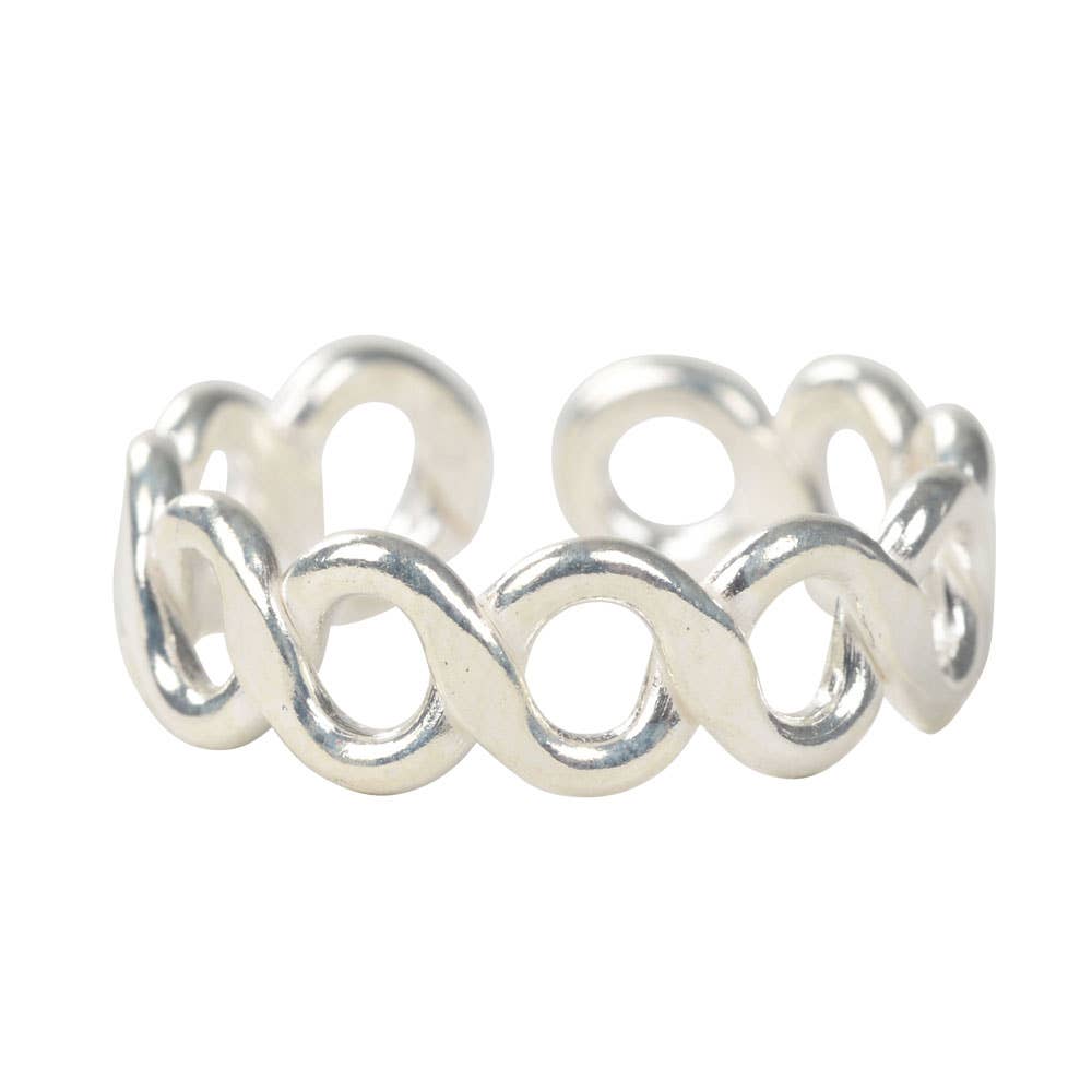 Toe Ring - Silver 8 Figure