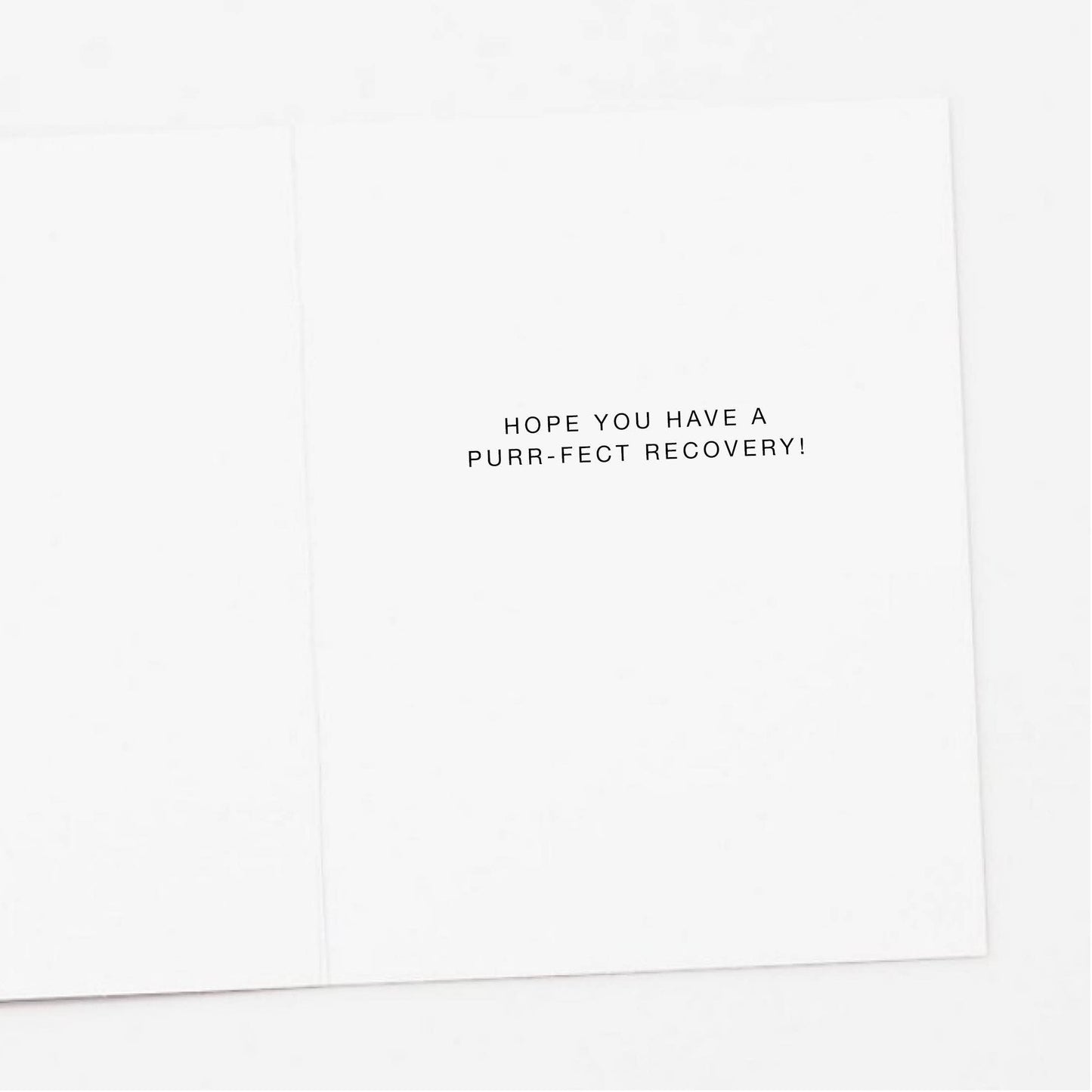 Card - Get Well - Recuperating Black Cat