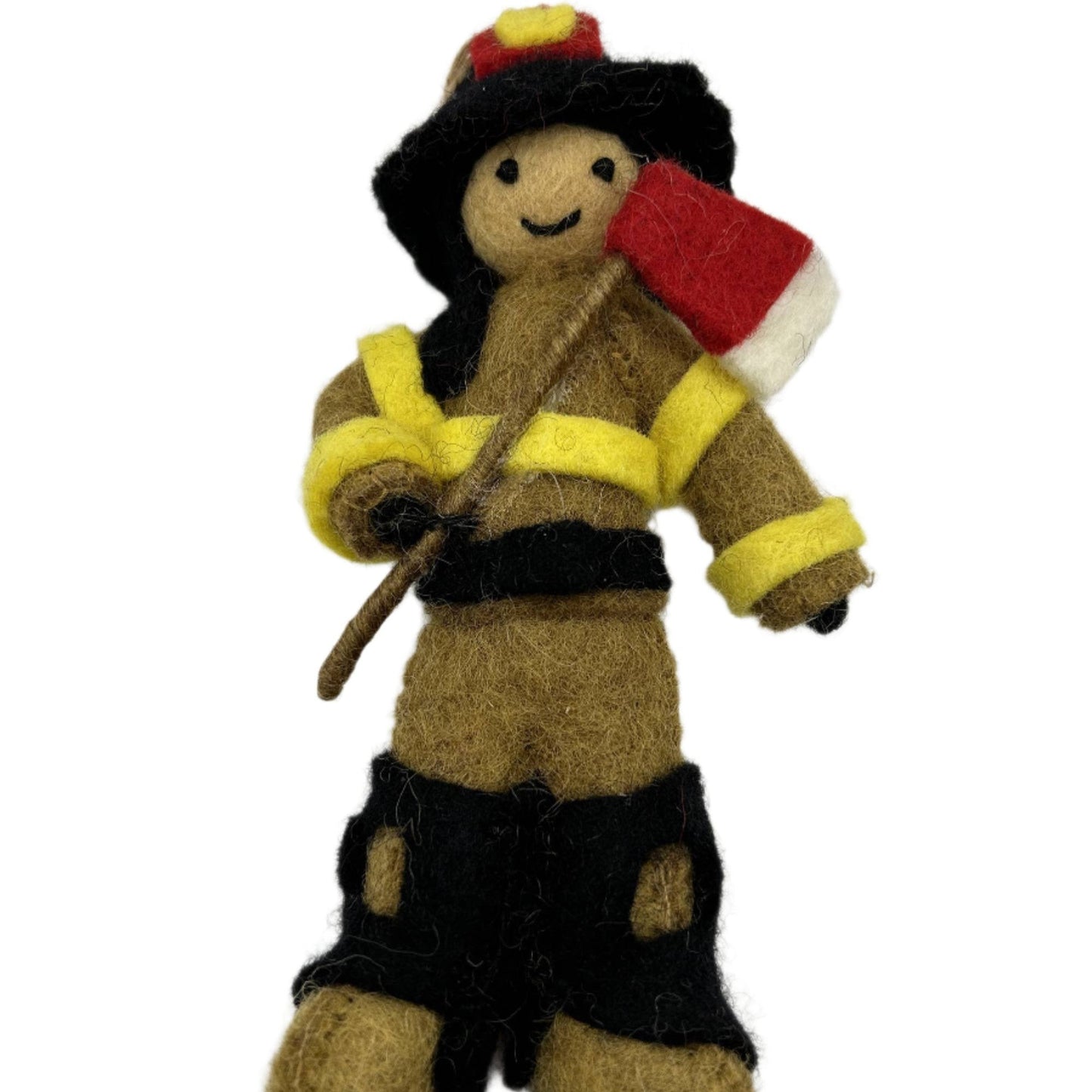 Felted Wool "Firefighter Frank" ornament