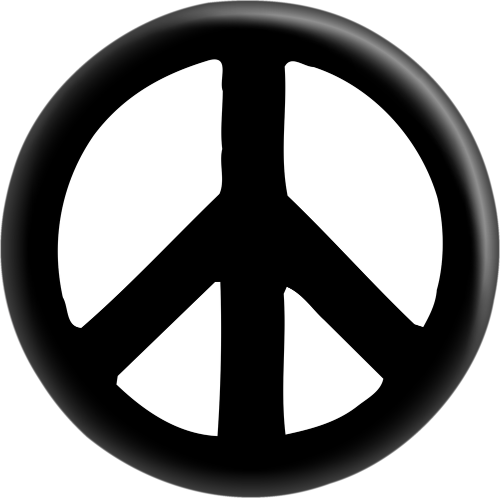 Button - Peace Sign