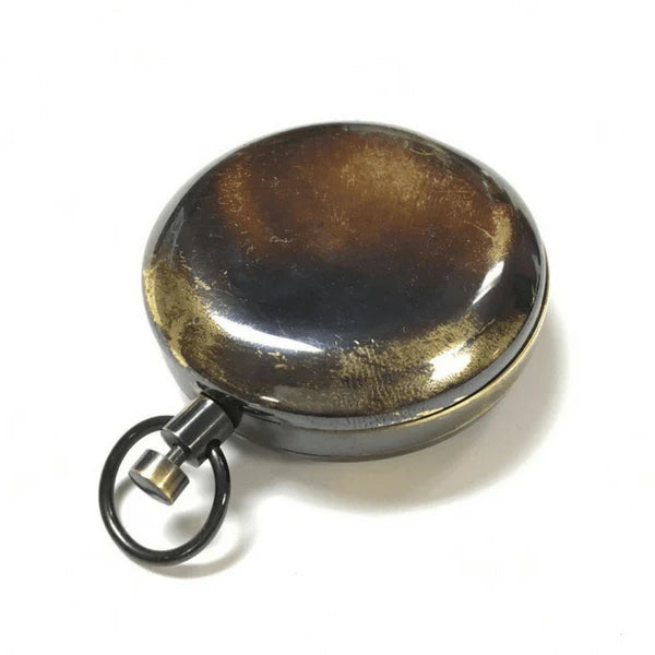 Compass - Push Button Compass With Leather Pouch