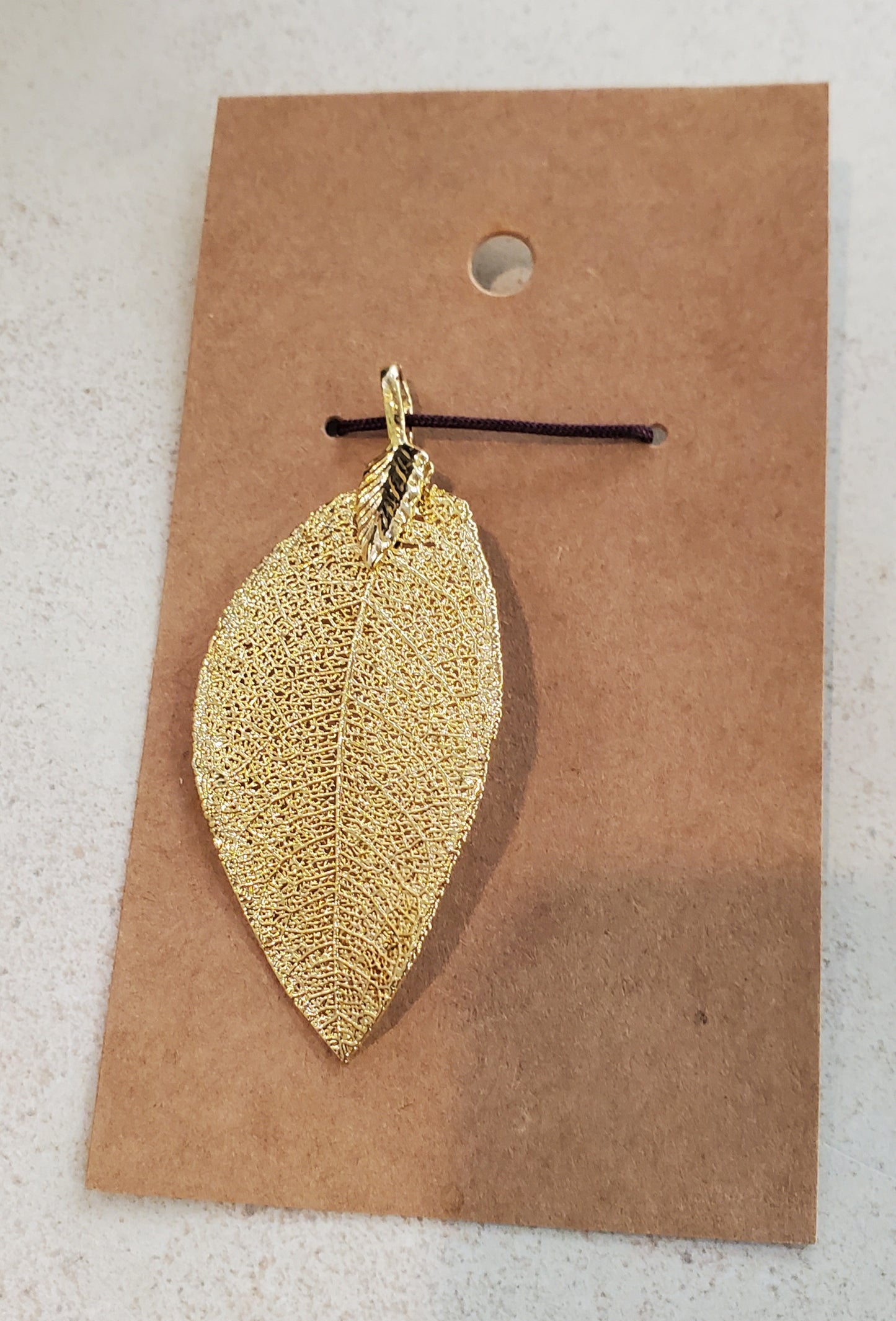 Pendant - Gold Leaf