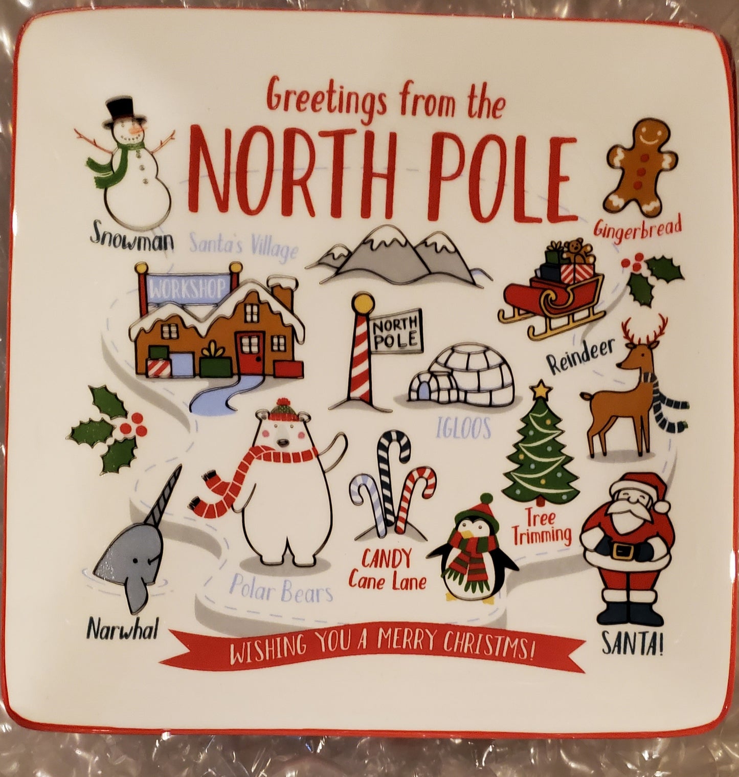 Plate - Greetings from the North Pole - Small