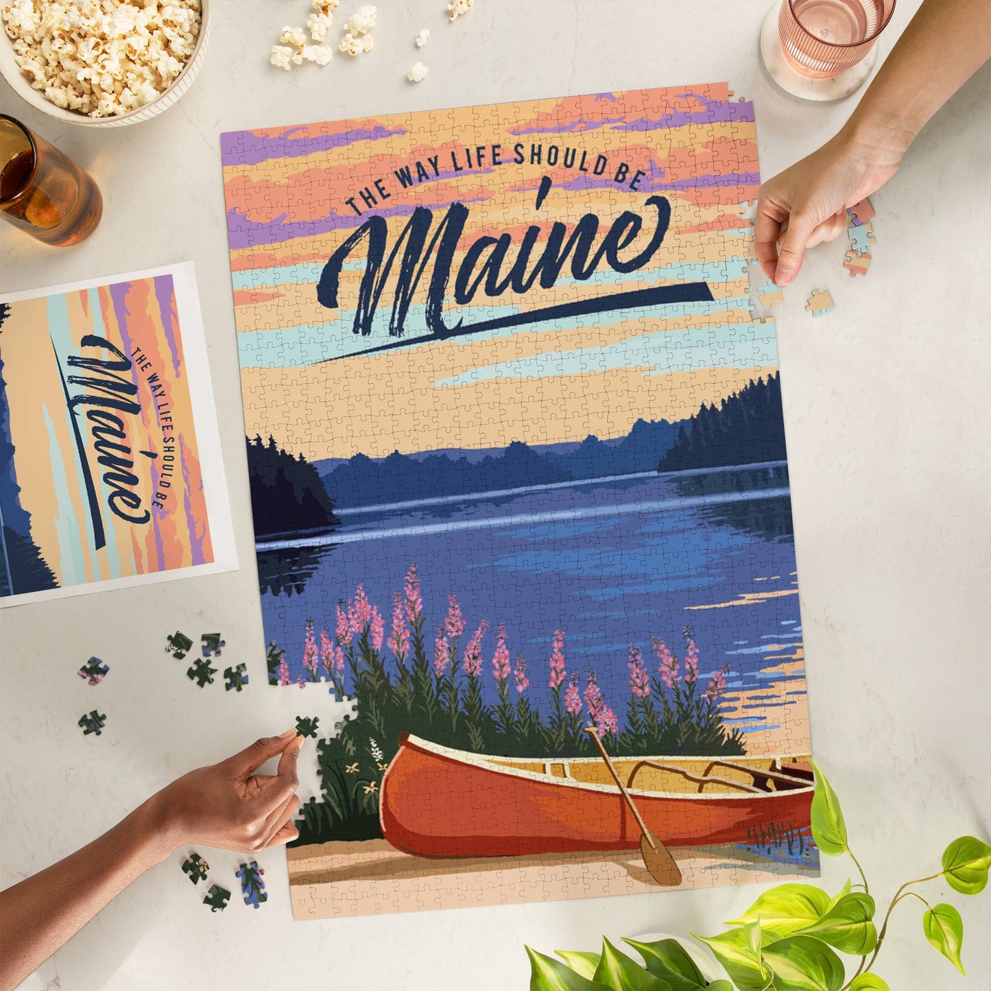 Puzzle - Maine - 1000 pc. The Way Life Should Be, Canoe