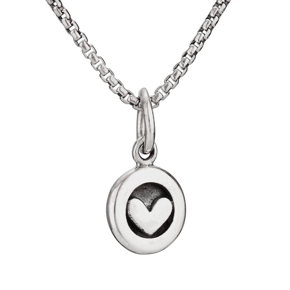 Necklace - Circle Around My Heart Sterling Silver