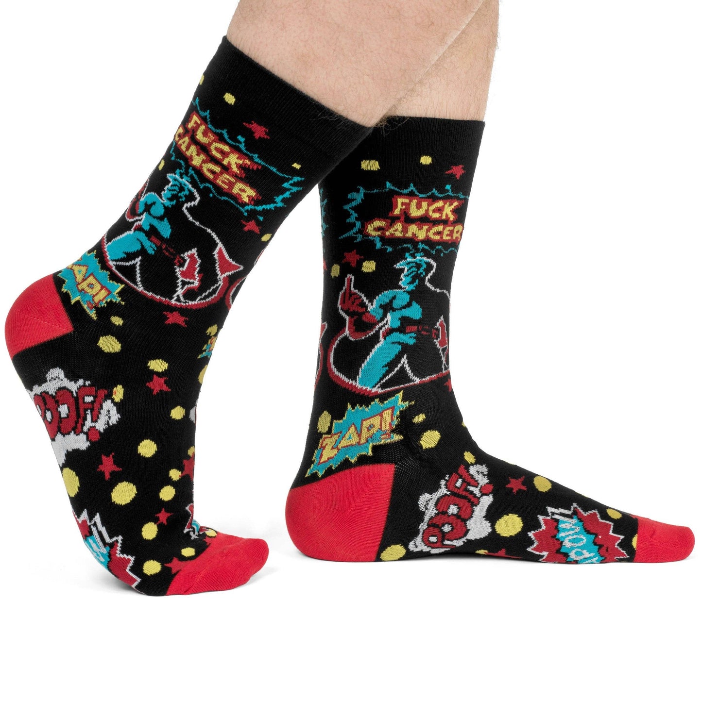 Lavley - Superhero "F*ck Cancer" Socks