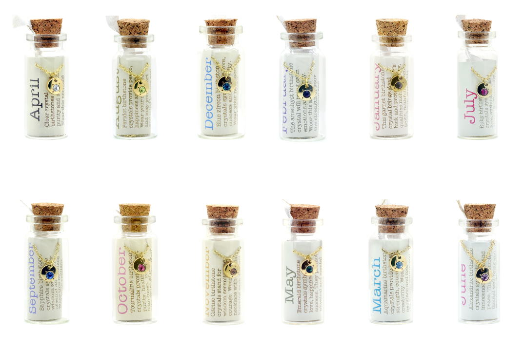 Necklace - Birthstone in Bottle