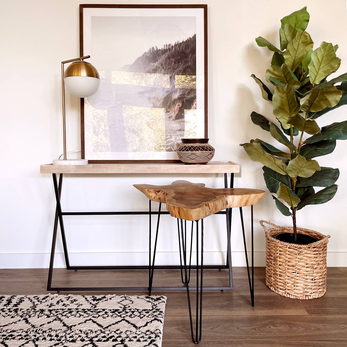 Table - Teakwood Organic Slab Accent
