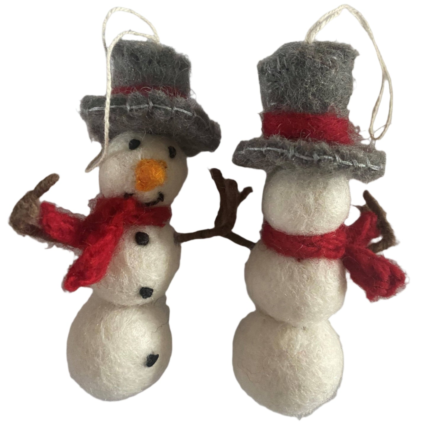 Felted Wool "Snowman Igor" ornament