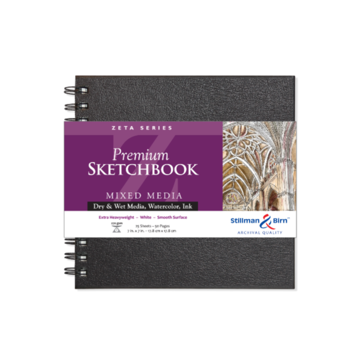 Art Supplies - Mixed Media Sketchbook -Zeta Series