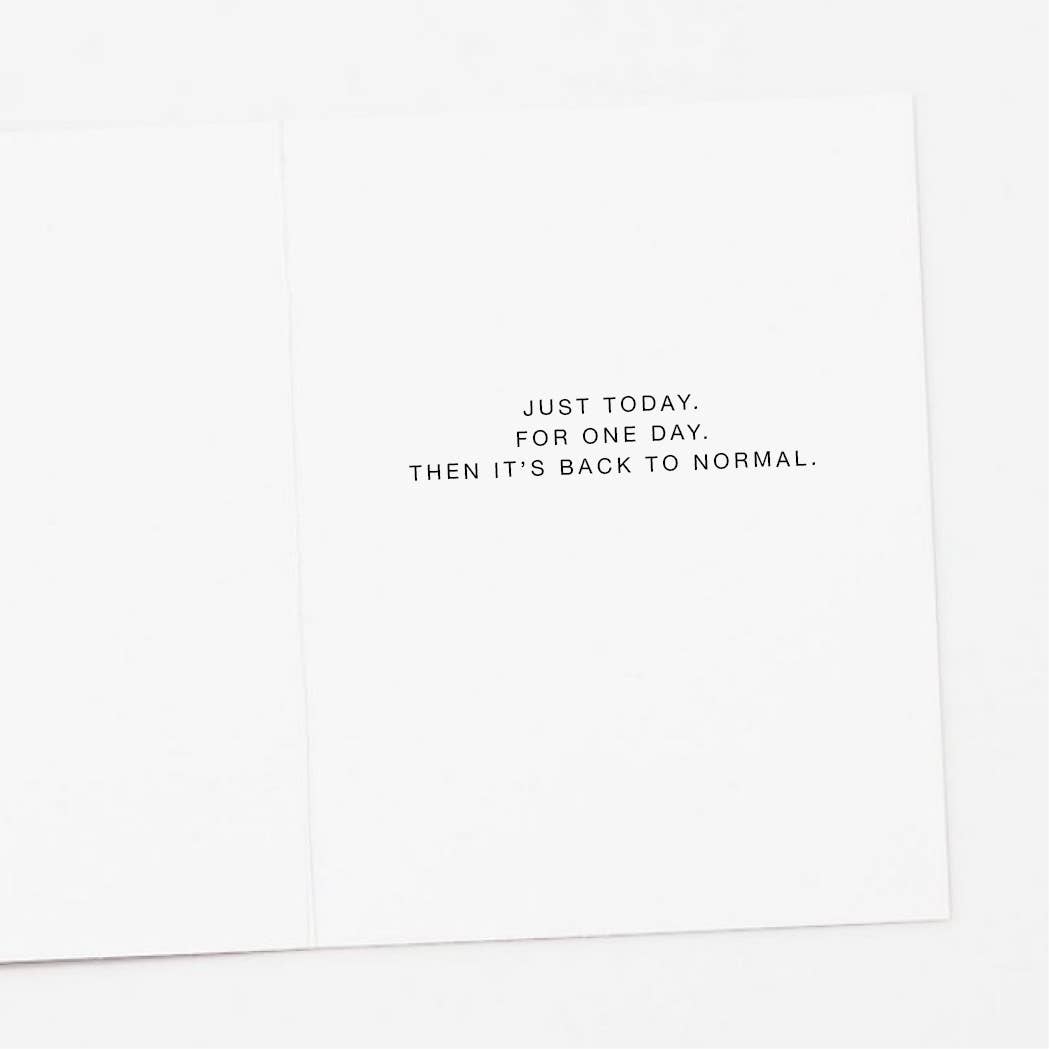 Card - Birthday - King For One Day