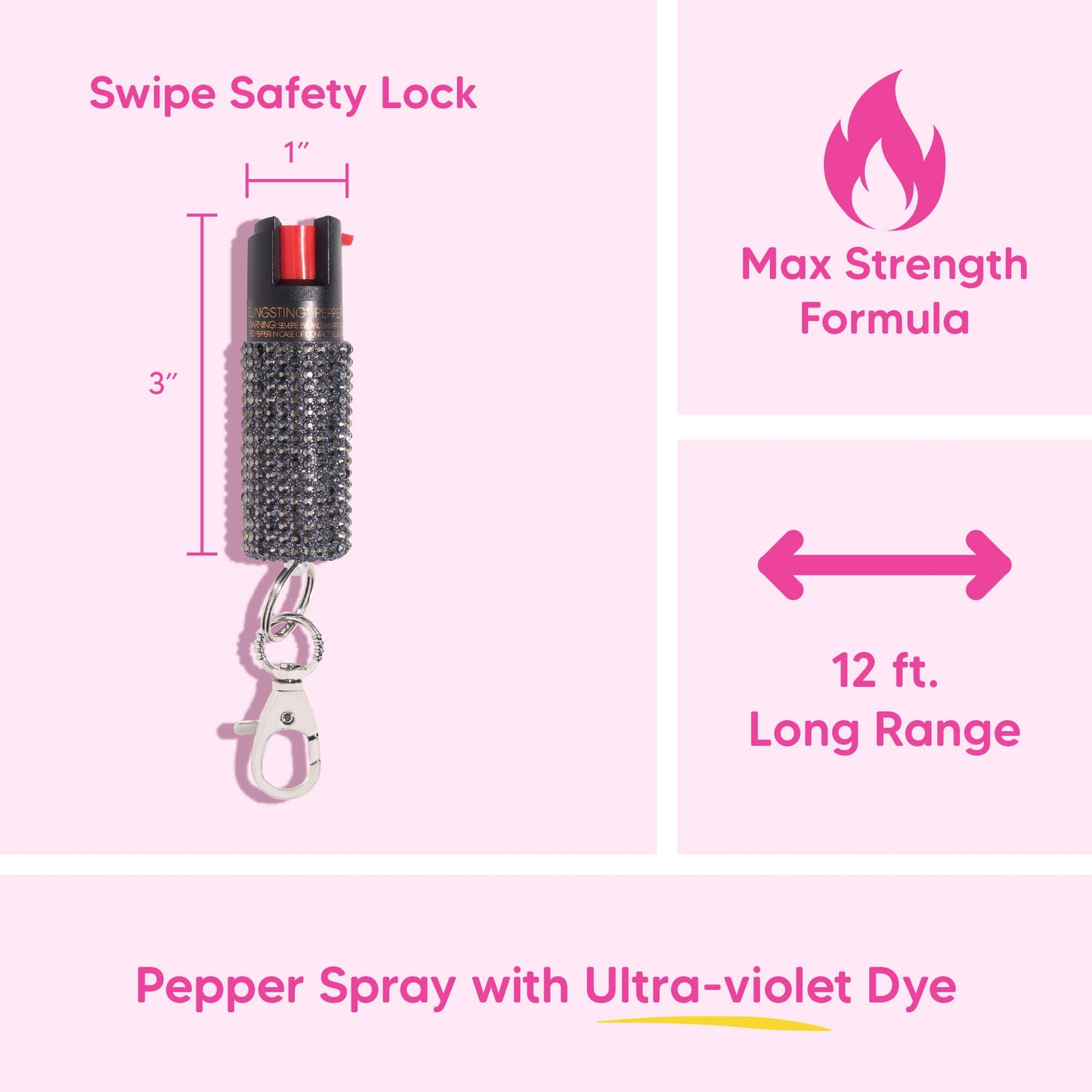 Assorted Rhinestone Pepper Sprays