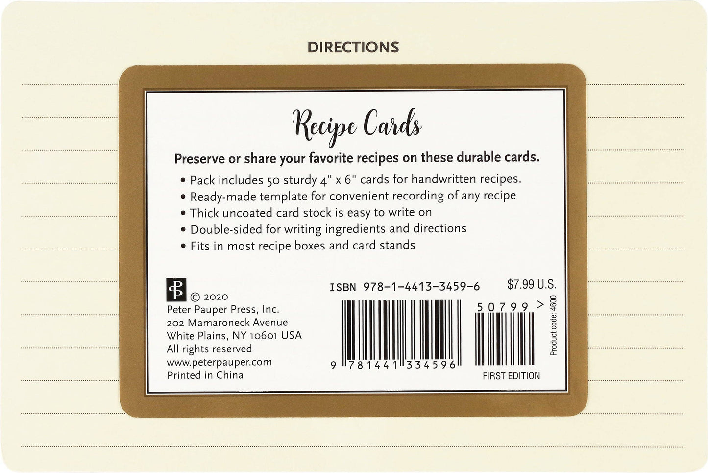 Recipe Card Refill Pack (50 cards)