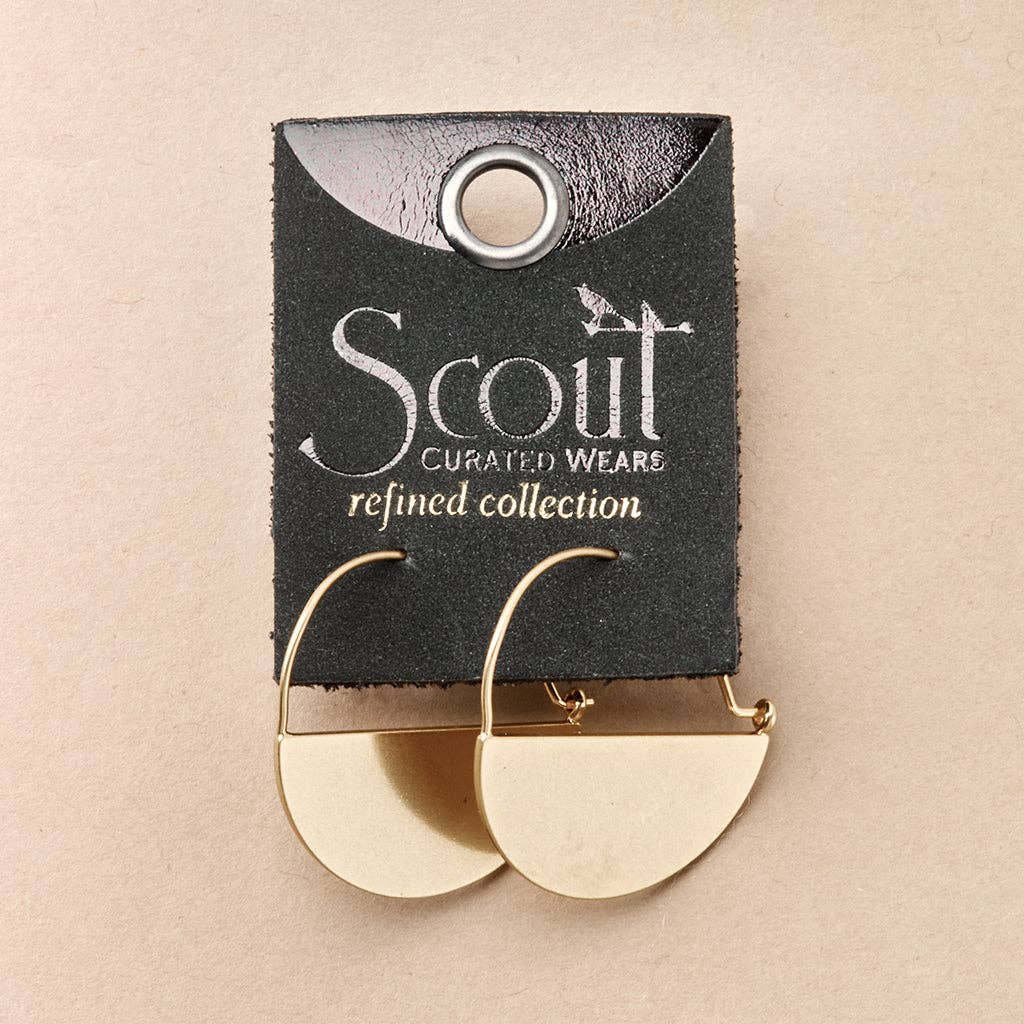 Earrings - Lunar Hoop/Gold Vermeil