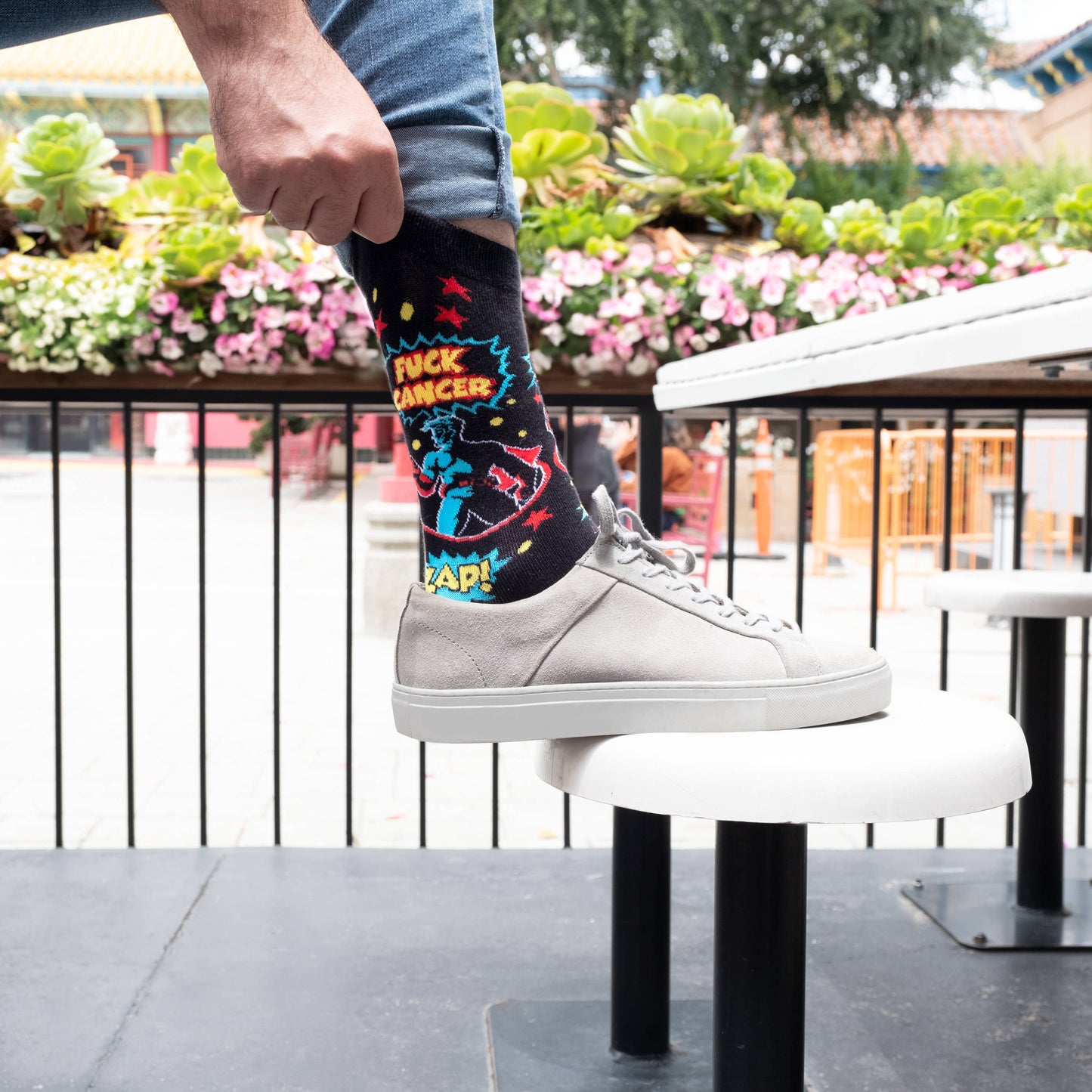Lavley - Superhero "F*ck Cancer" Socks