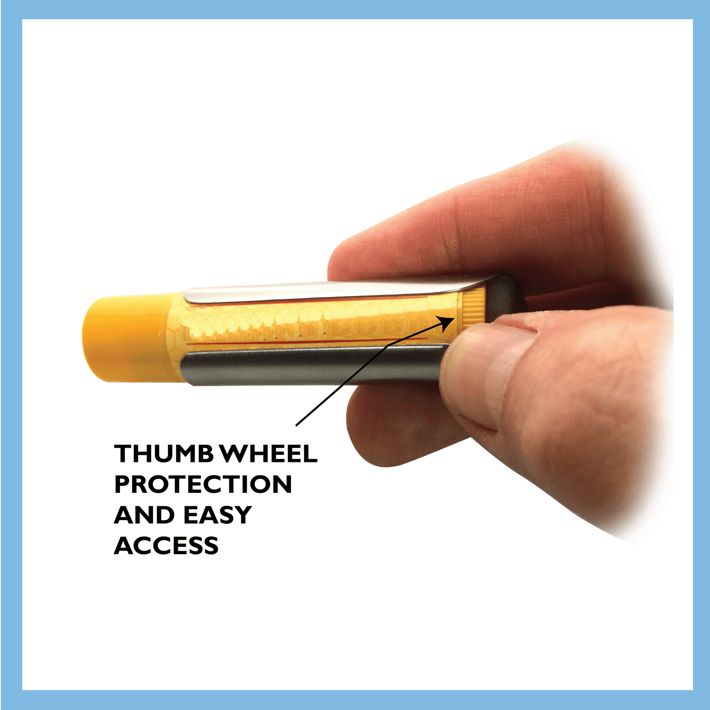 Laser Marked Lip balm Keychain USA Made from Stainless Steel