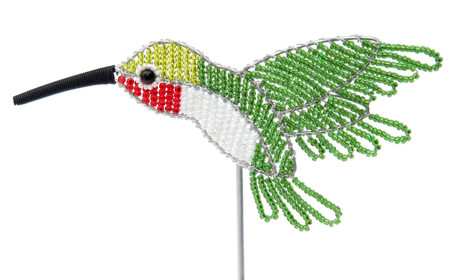 Beaded - Pot Stake - Hummingbird