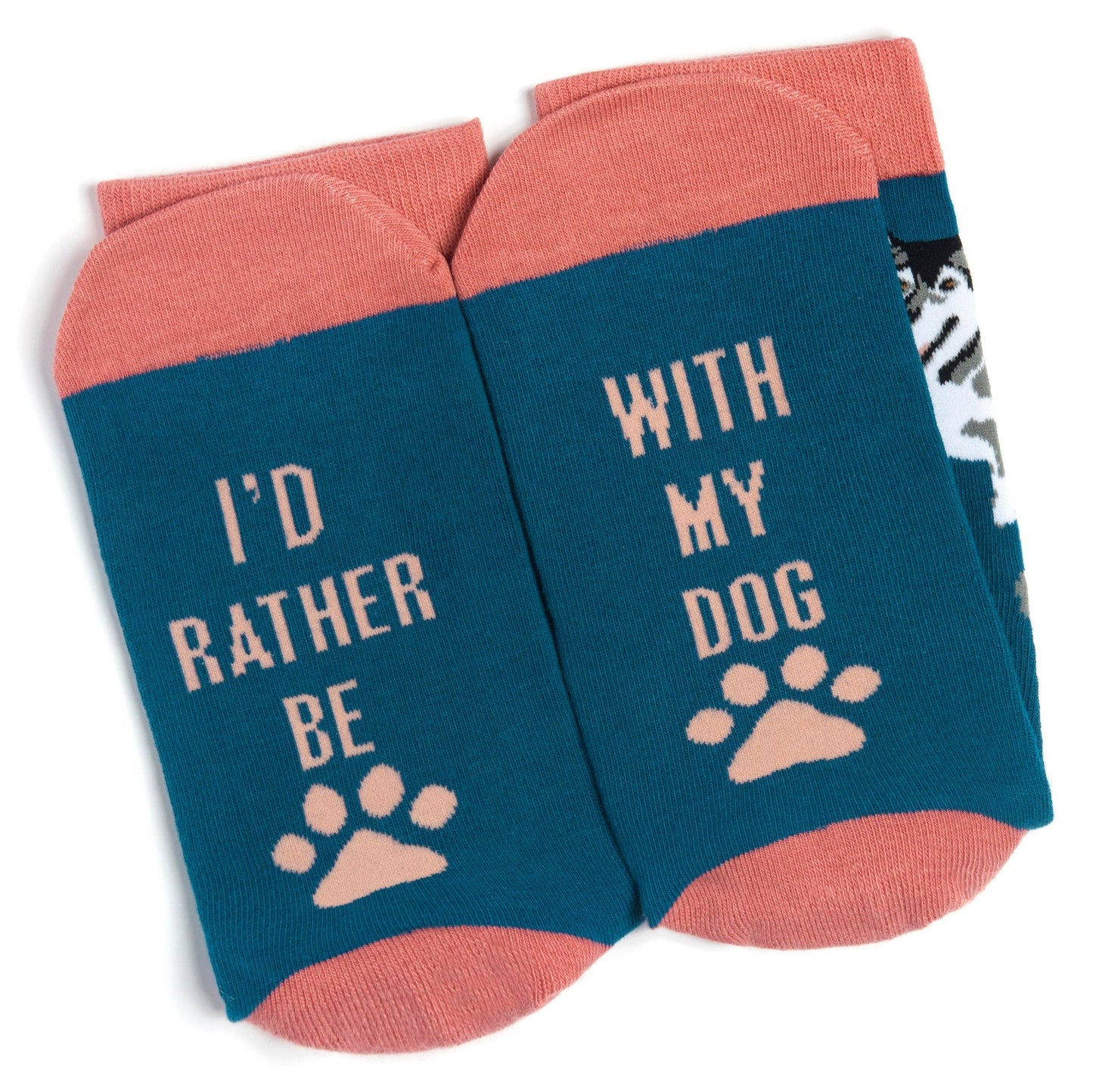 Lavley - I'd Rather Be With My Dog Socks (Blue)