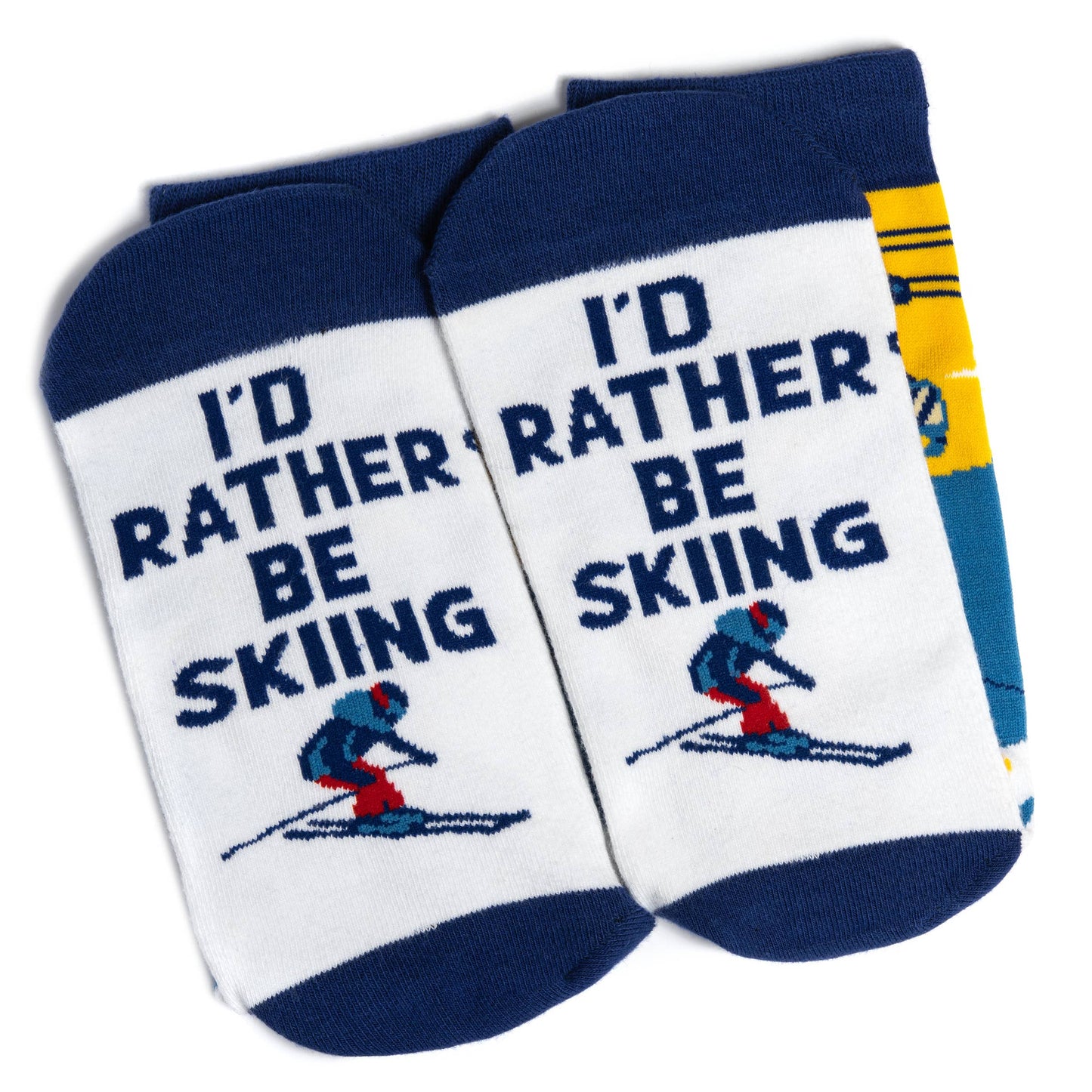 Lavley - I'd Rather Be Skiing Socks (CO Edition)