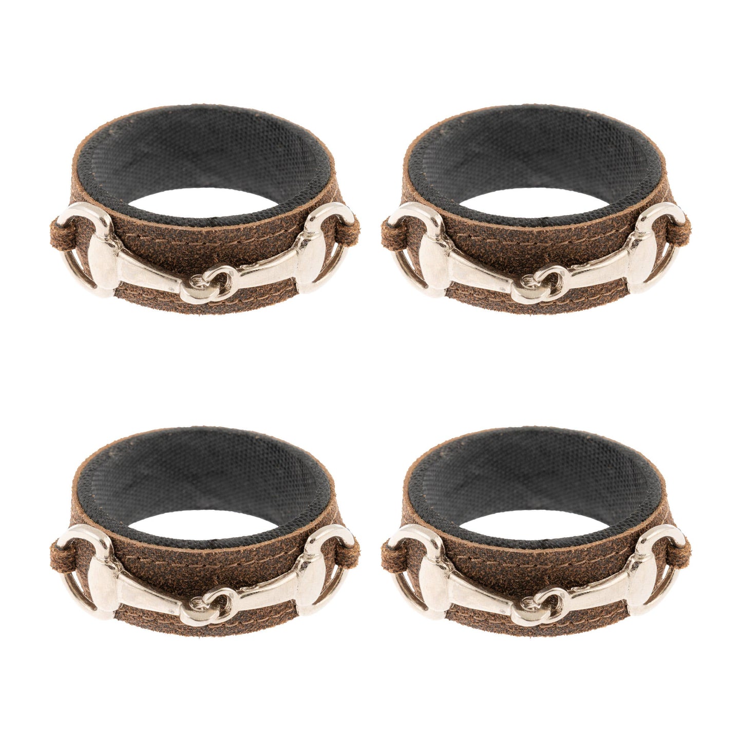 Napkin Rings - Buckled Leather