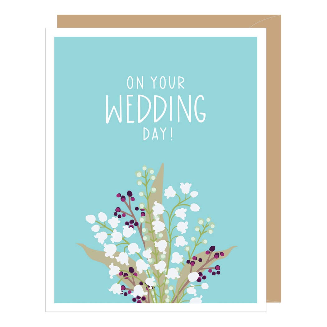 Card - Wedding - Lily of the Valley Bouquet