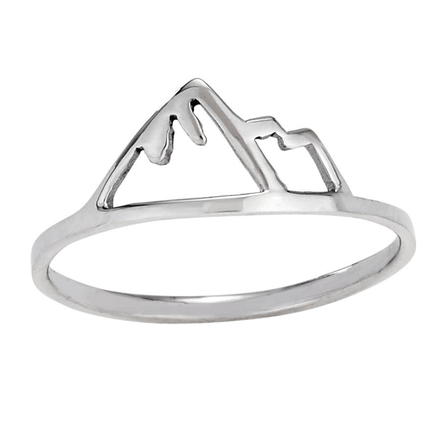 Twin Peaks Sterling Silver Mountain Ring