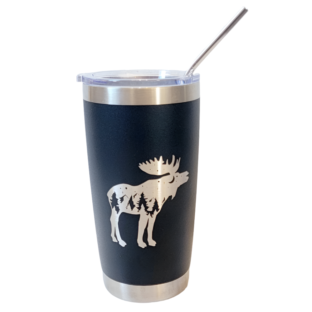 Moose Wilderness Laser Engraved 20 oz. Tumbler