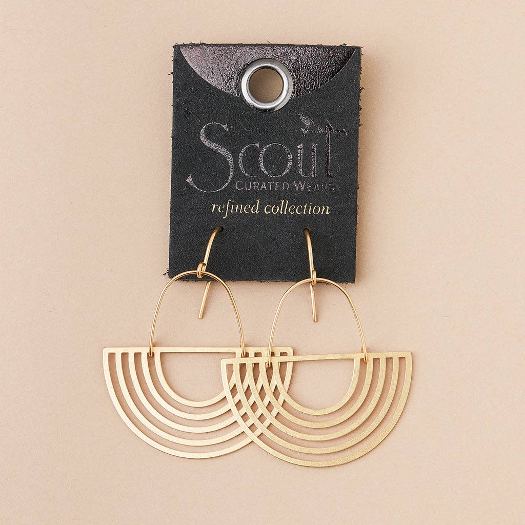 Earrings - Solar Rays/Gold Vermeil