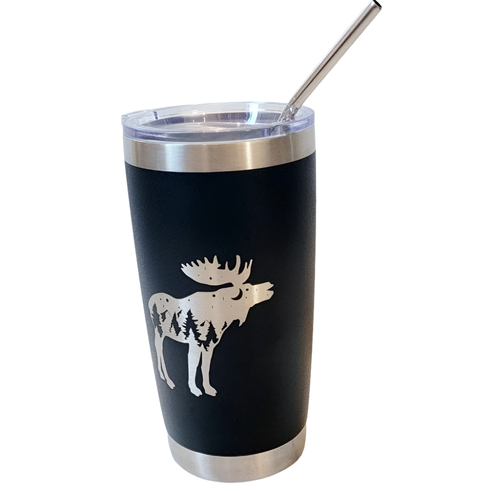 Moose Wilderness Laser Engraved 20 oz. Tumbler