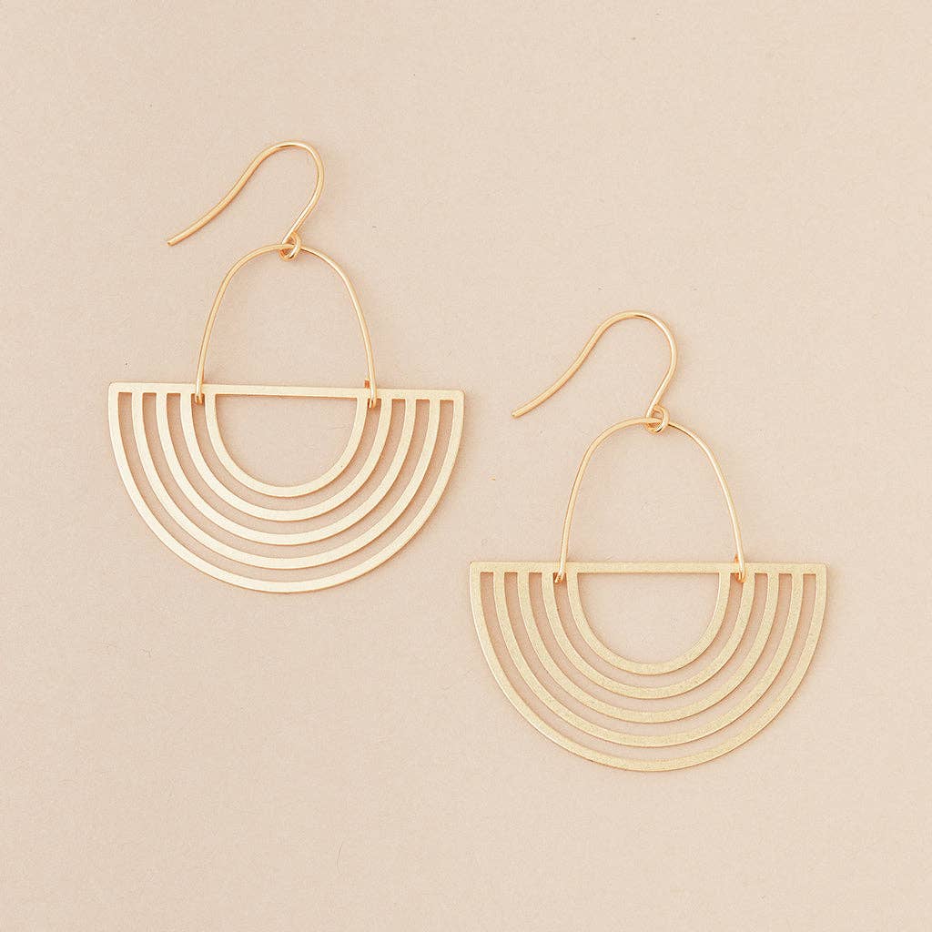 Earrings - Solar Rays/Gold Vermeil