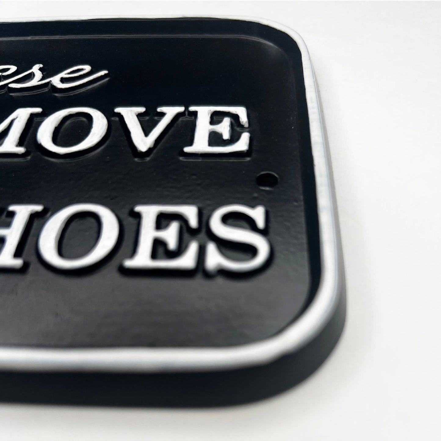"Remove Your Shoes" Sign