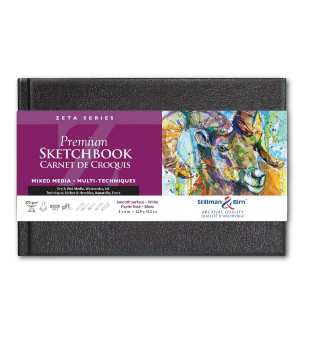 Art Supplies - Mixed Media Sketchbook -Zeta Series