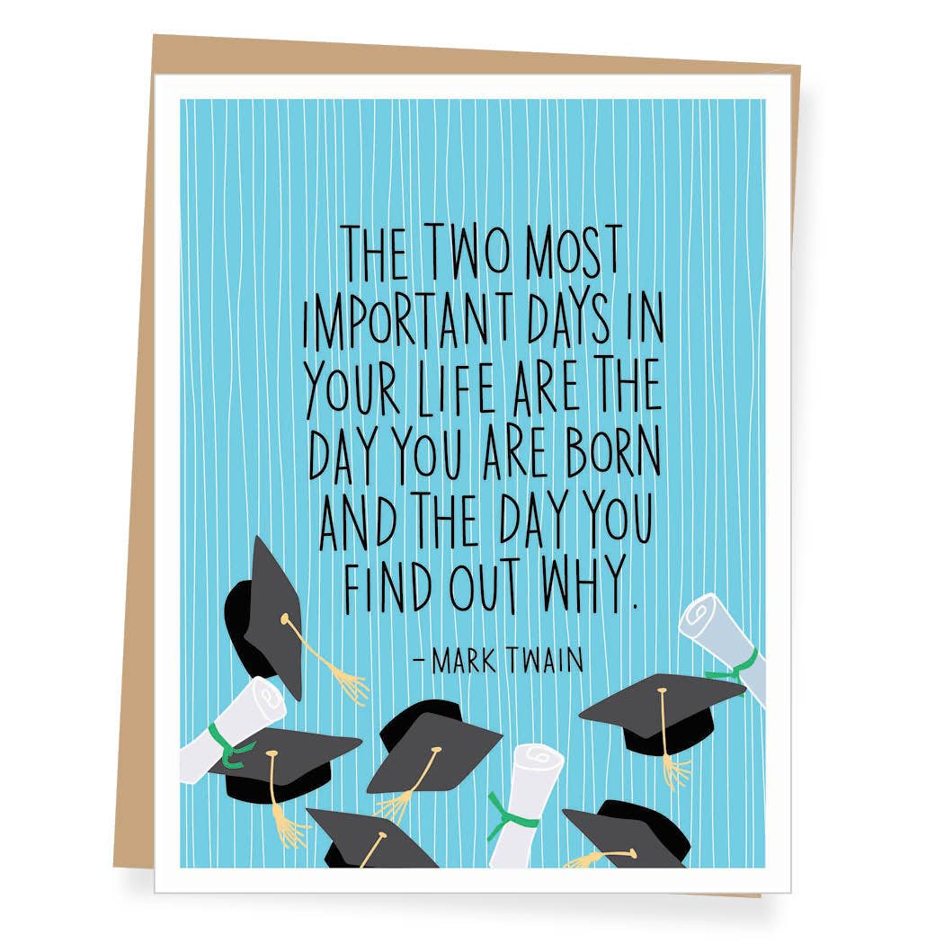 Card - Graduation - Mark Twain Quote