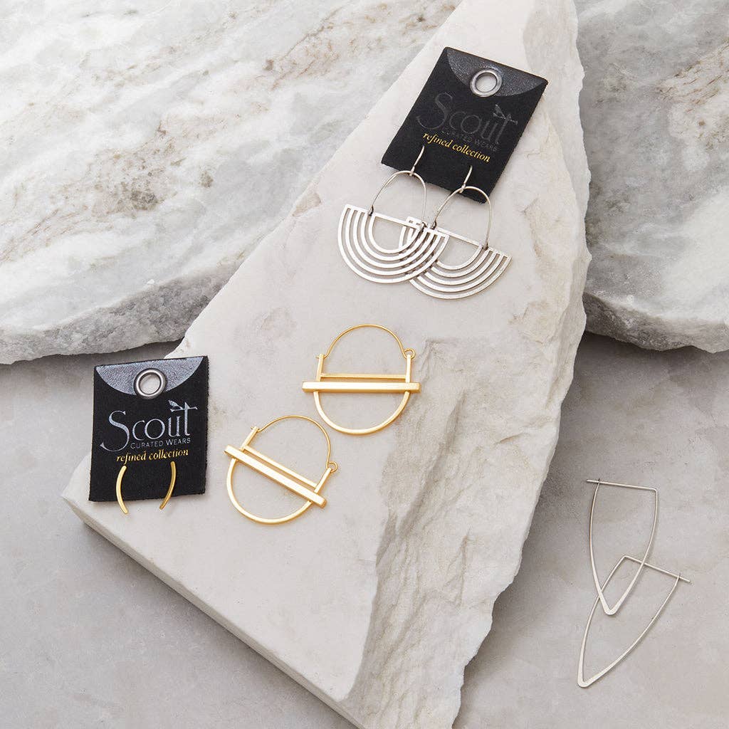 Earrings - Comet Curve/Gold Vermeil