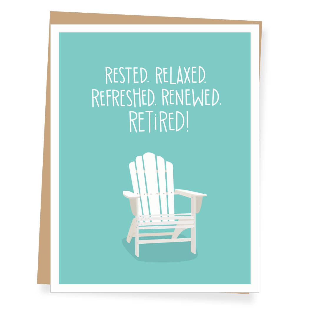 Card - Retirement - Adirondack Chair