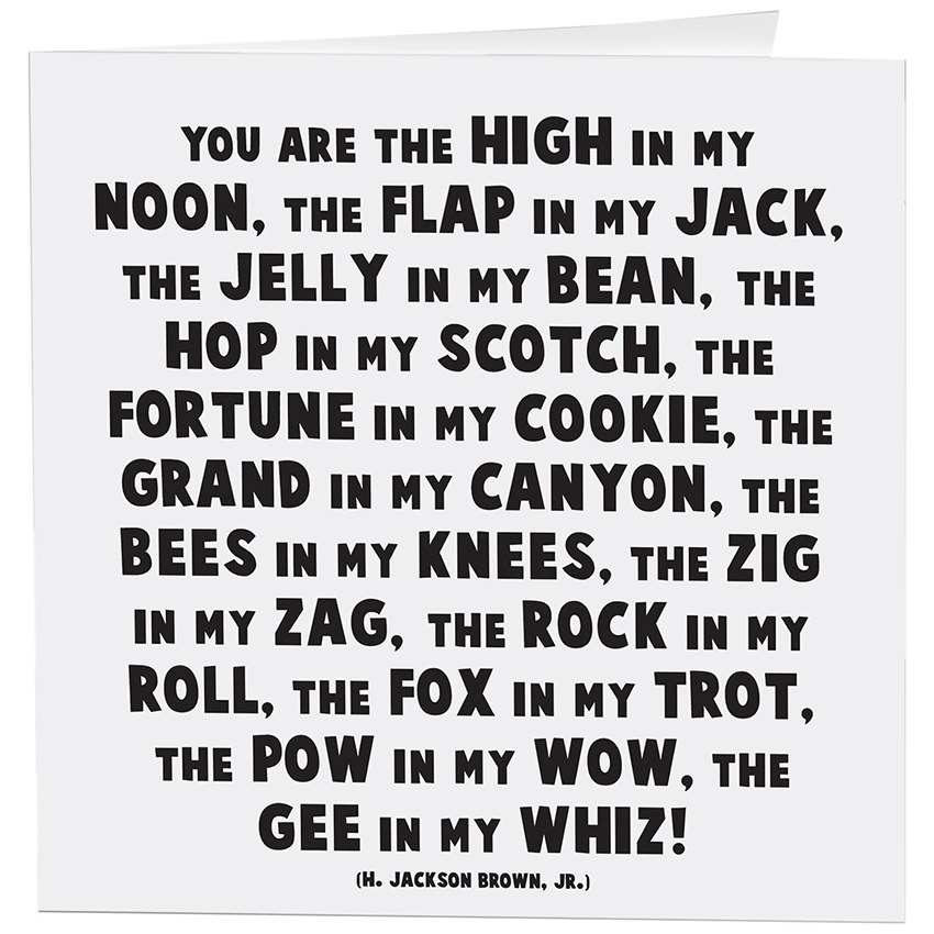 Card - The High In My Noon - Love - (Brown)