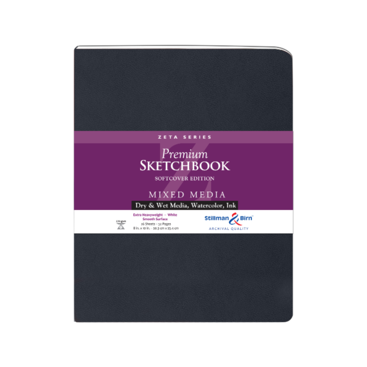 Art Supplies - Mixed Media Sketchbook -Zeta Series