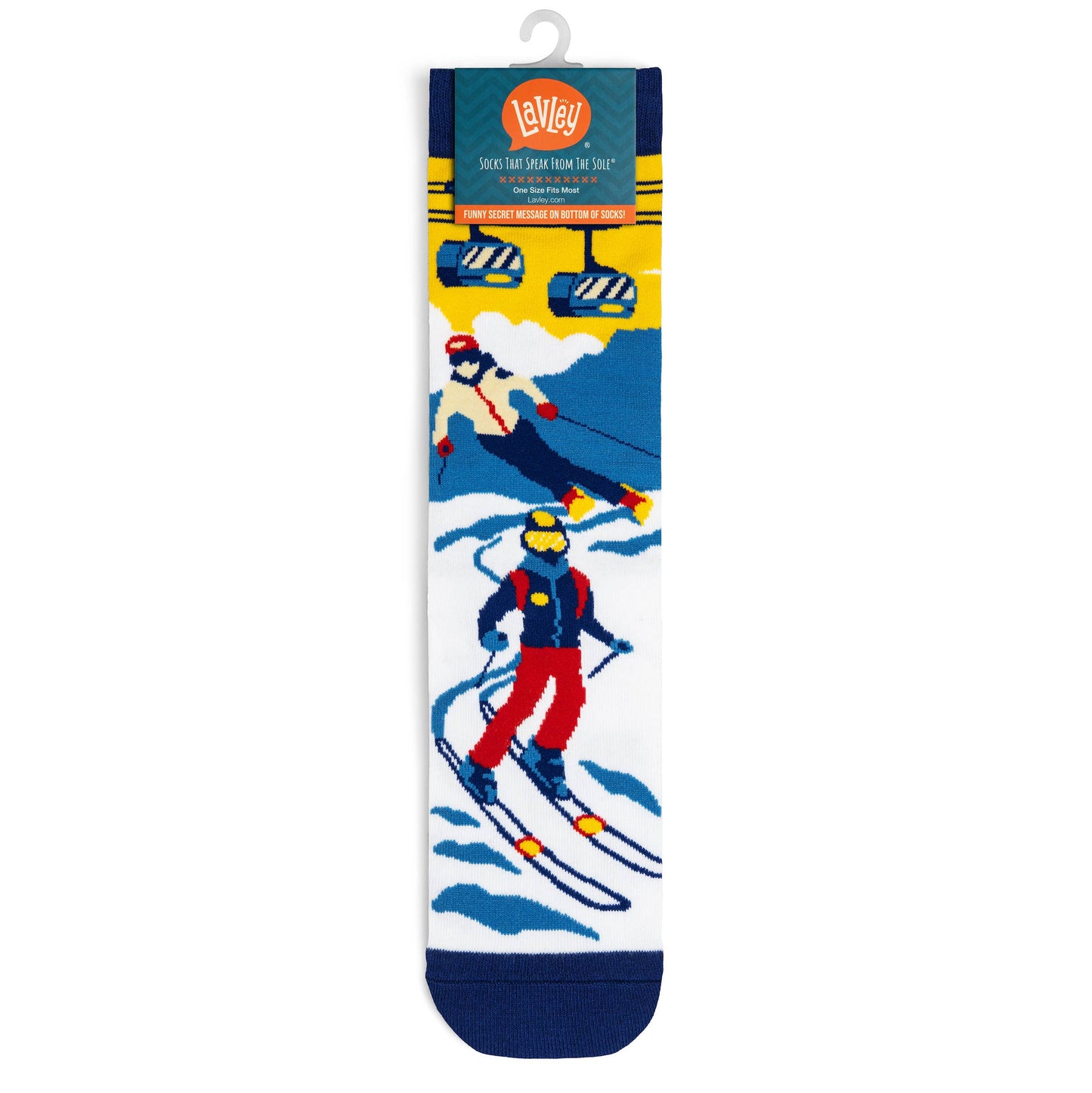 Lavley - I'd Rather Be Skiing Socks (CO Edition)
